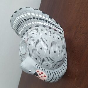 Painted Turkey Candle Holder Painted Carved Wood